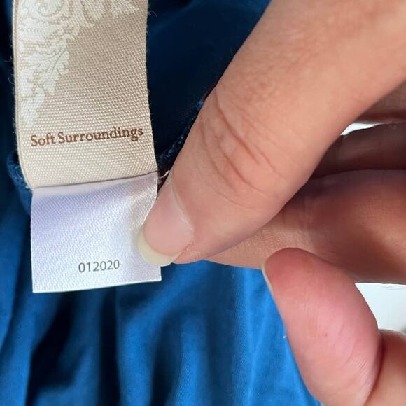 Soft Surroundings Esme Embroidered 2 Pc Womens Top Sz M Lace Granny Boho Lagom - Picture 14 of 16